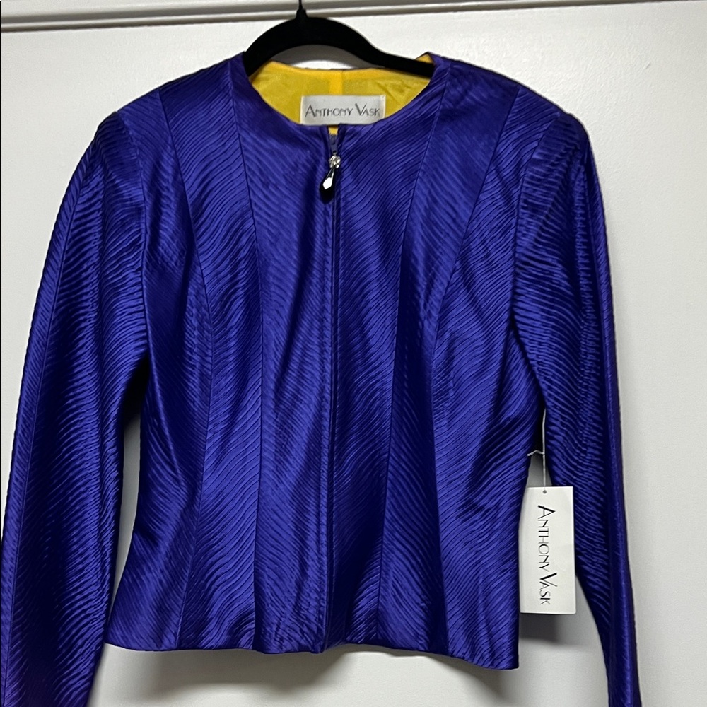 NWT:Anthony Dark Purple Suit Jacket